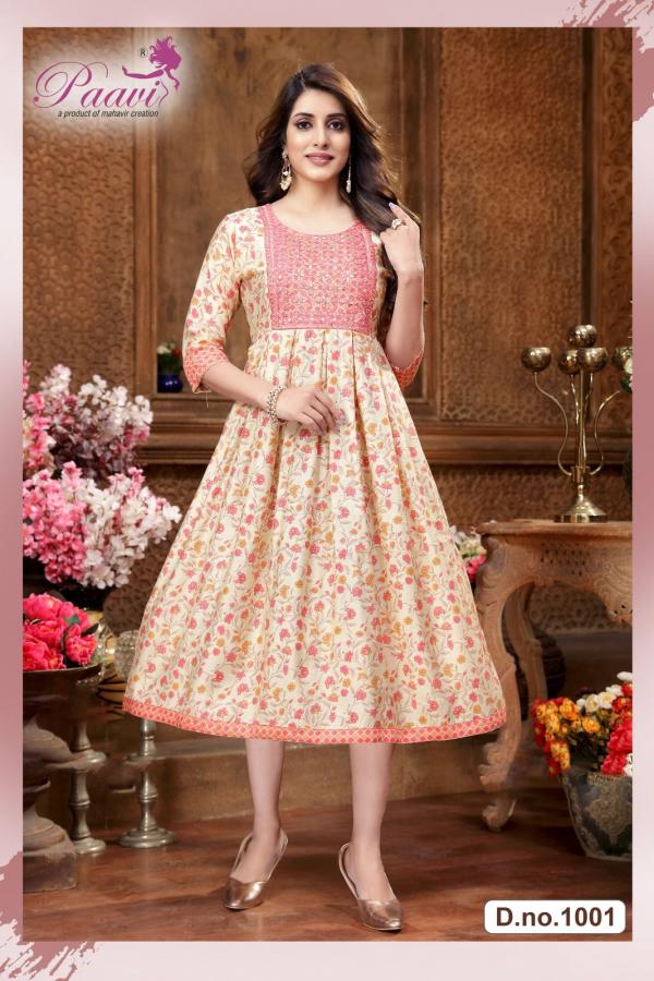 Paavi Radhika Fancy Designer Anarkali Kurti Collection